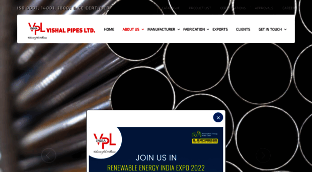 vishalpipes.com