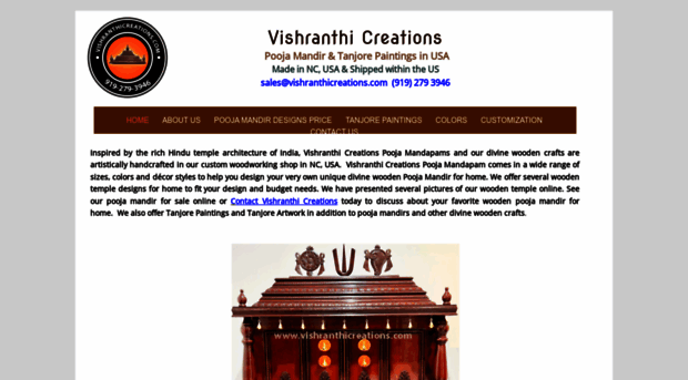 vishranthicreations.com