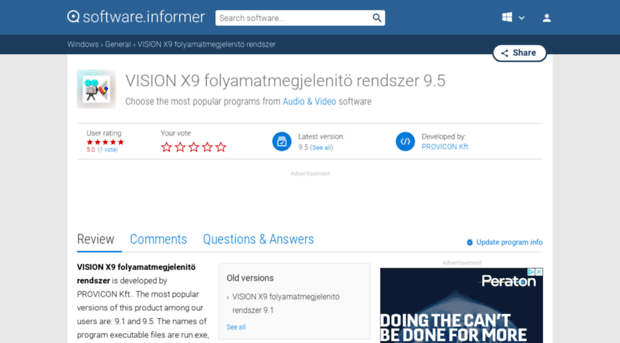 vision-x9-folyamatmegjelenit-rendszer.software.informer.com