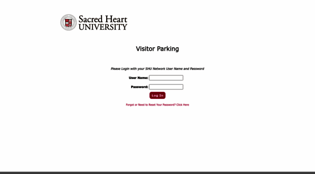 visitorparking.sacredheart.edu