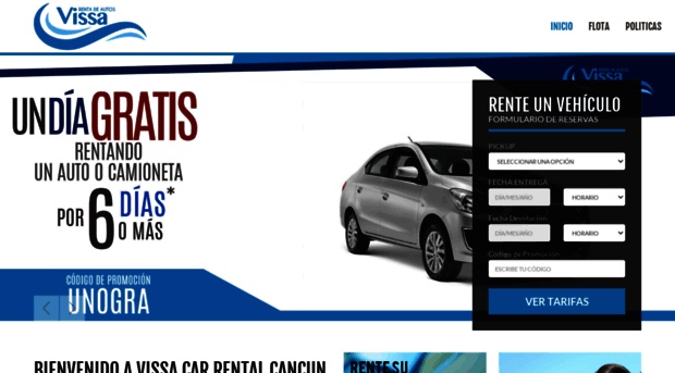 vissarentadeautos.com