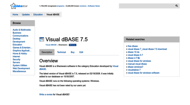 visual-dbase.updatestar.com