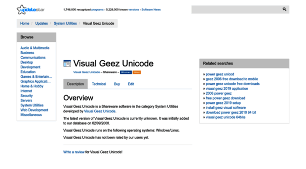 visual-geez-unicode.updatestar.com