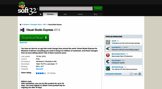 visual-studio-express.soft32.com