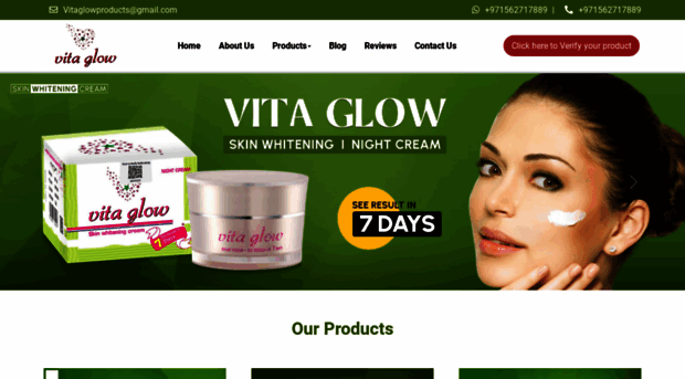 vitaglowproducts.com