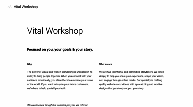 vitalworkshop.com