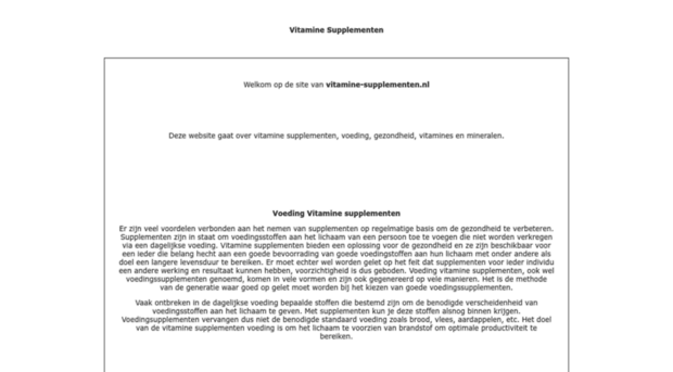 vitamine-supplementen.nl