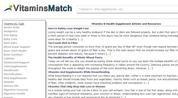 vitaminsmatch.com
