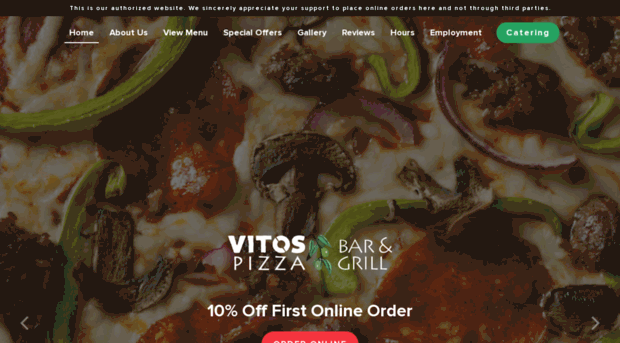 vitospizzagrill.com