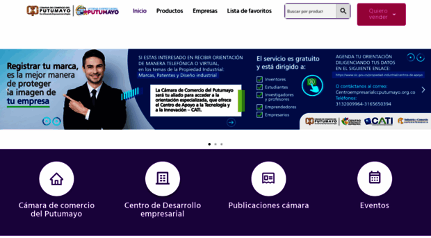 vitrinaempresarialputumayo.com