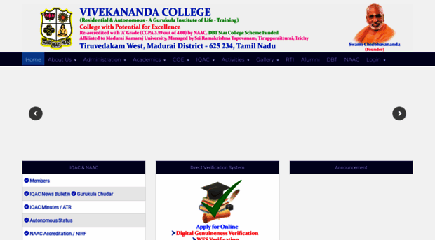 vivekanandacollege.ac.in