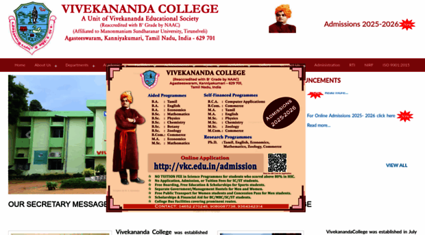 vkc.edu.in