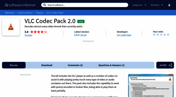 vlc-codec-pack.software.informer.com