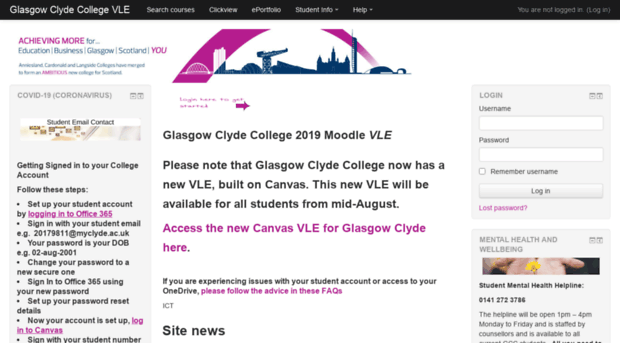 vle.glasgowclyde.ac.uk