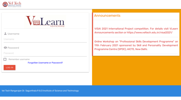 vlearn.veltech.edu.in