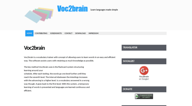 voc2brain.sf.net