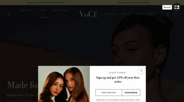 vocehaircare.com