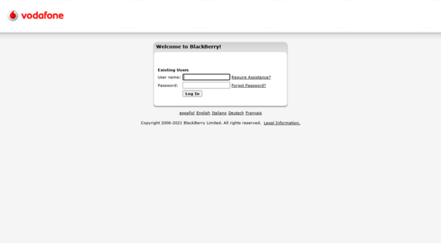 vodafone.blackberry.com