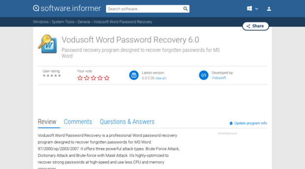 vodusoft-word-password-recovery.software.informer.com