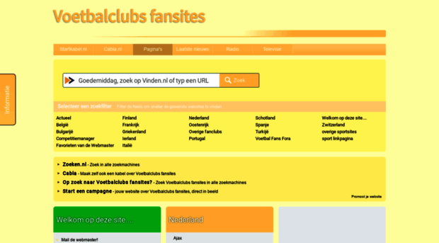 voetbalclubs-fansites.startkabel.nl