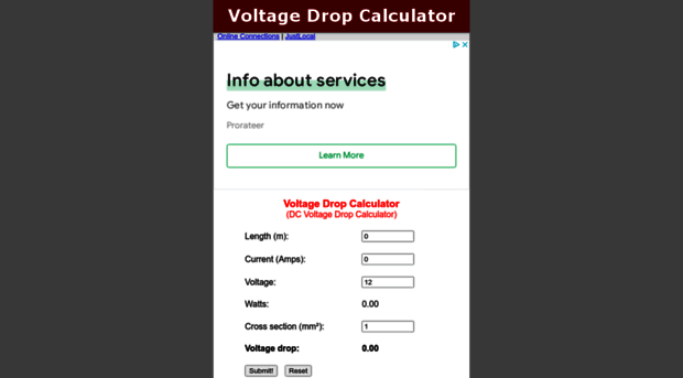 voltagedropcalculator.com.au