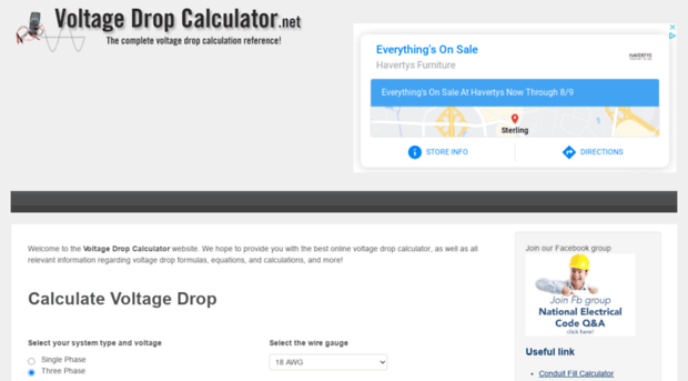 voltagedropcalculator.net