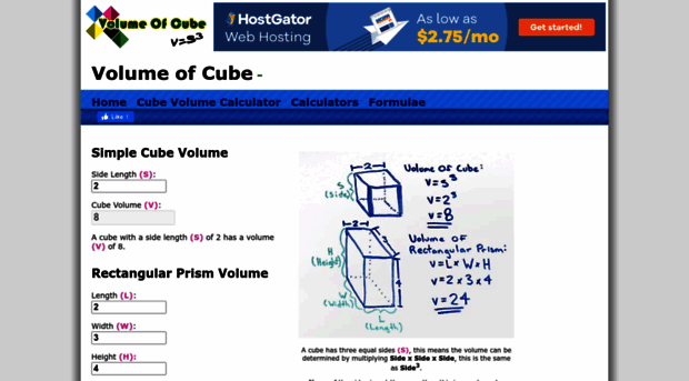 volumeofcube.com