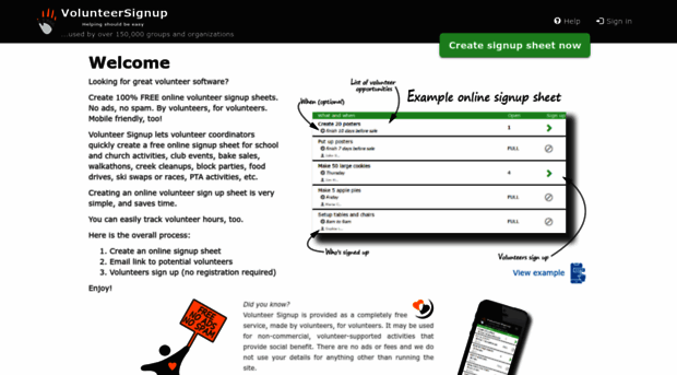 volunteersignup.org