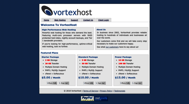 vortexhost.com