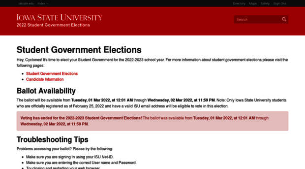 vote.iastate.edu
