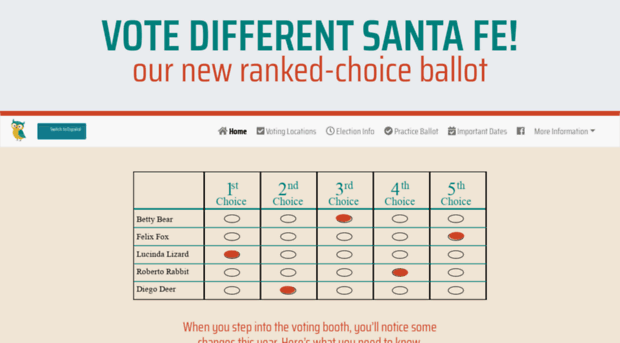 votedifferentsantafe.com