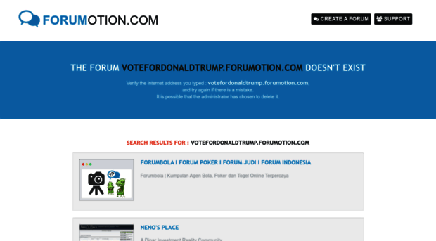 votefordonaldtrump.forumotion.com