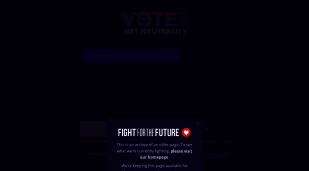 votefornetneutrality.com