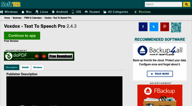 voxdox-text-to-speech-pro.soft112.com