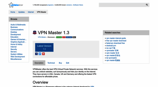 vpn-master.updatestar.com