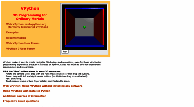 vpython.org
