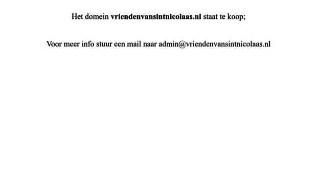 vriendenvansintnicolaas.nl