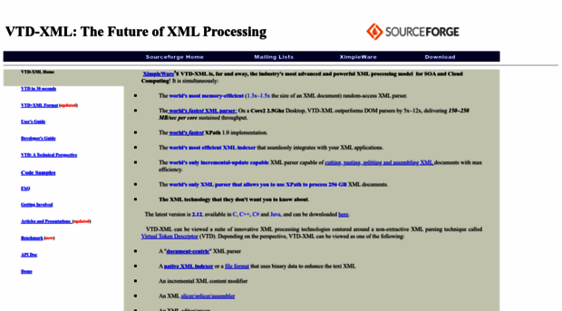 vtd-xml.sf.net