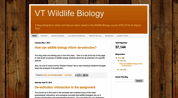 vtwildlifebiology.blogspot.com