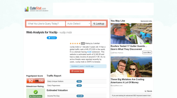 vuclip.mobi.cutestat.com