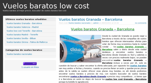 vuelosbaratoslowcost.com