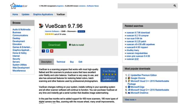 vuescan.updatestar.com