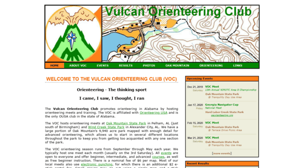 vulcanorienteering.org