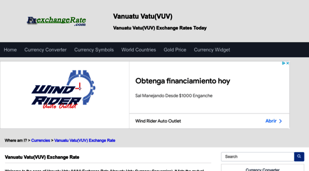 vuv.fxexchangerate.com