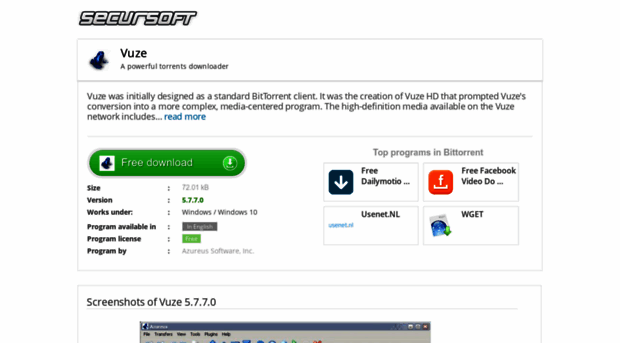 vuze.secursoft.net