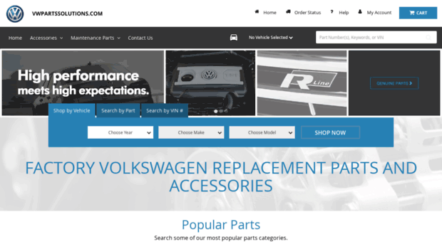 vwpartssolutions.com