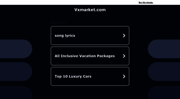 vxmarket.com