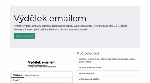 vydelek-emailem.cz