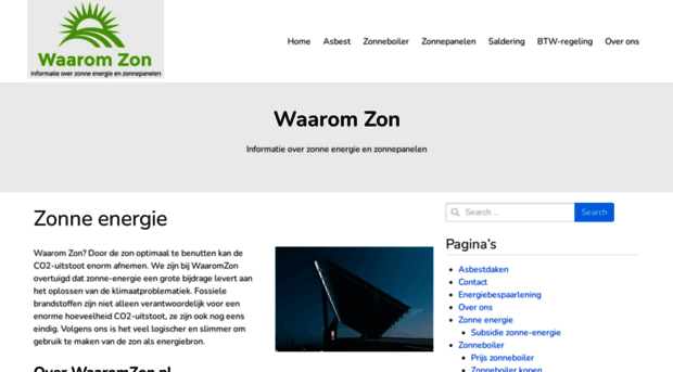 waaromzon.nl