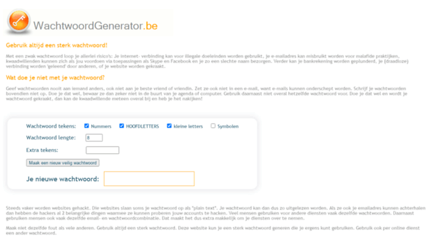 wachtwoordgenerator.be